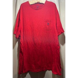 Polo Ralph Lauren Red Classic Fit Pocket T-Shirt Mens XXL 100% Cotton Casual Wea